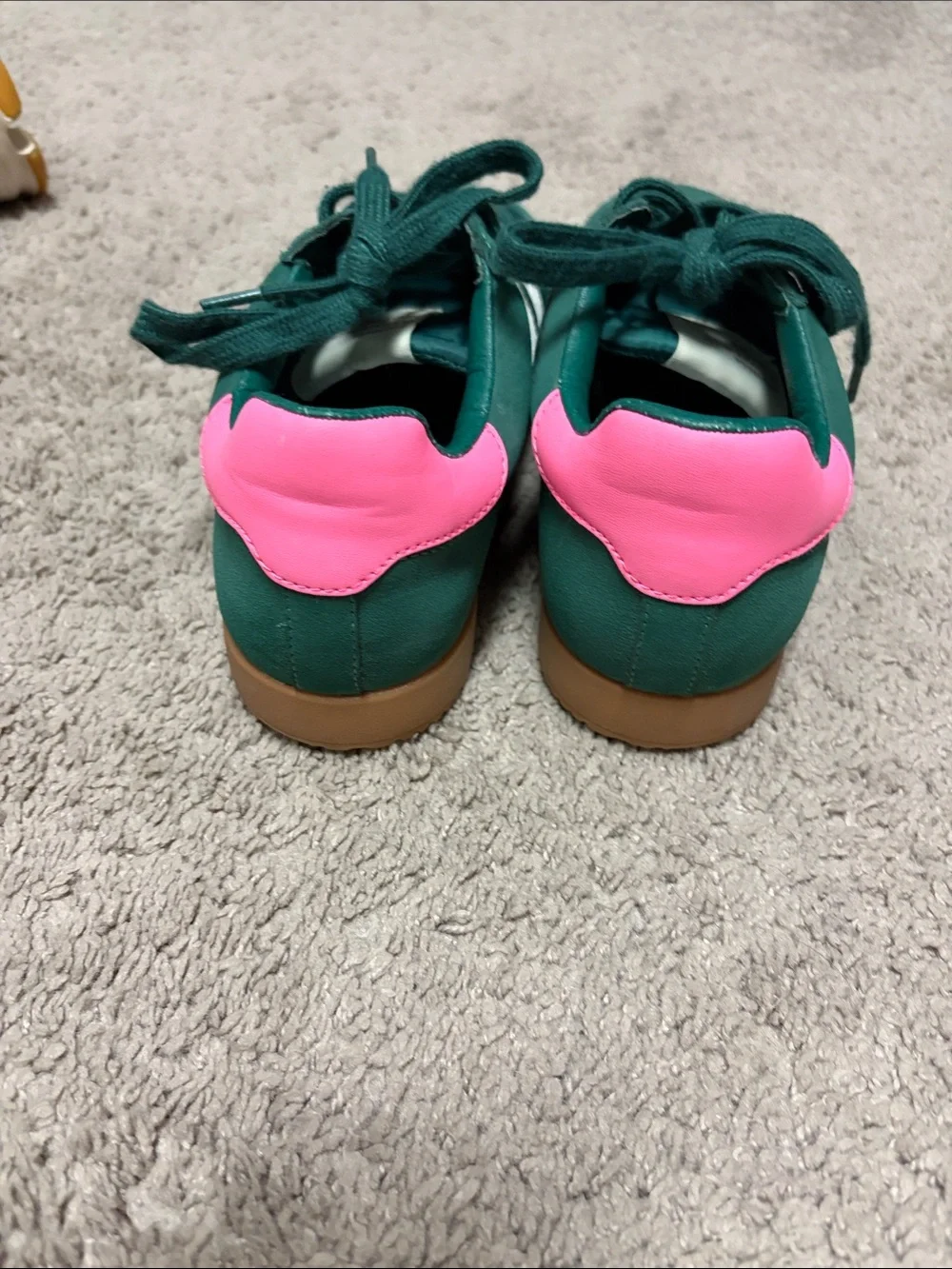 Steve Madden Teal Suede & Mesh Lace-Up Sneakers with Pink Heel